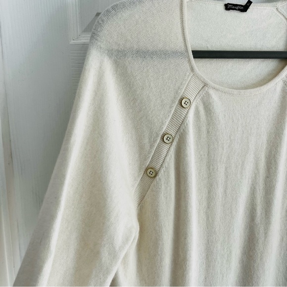 J. McLaughlin Ivory Knit Sweater Angora Wool Blend XL - Picture 4 of 11